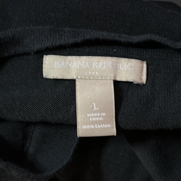 Banana Republic Women's Black Cardigan Size L Long Sleeve Open Front Sweater - Picture 3 of 3